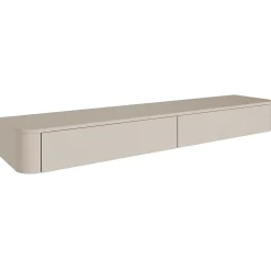 Meuble TV mural gris cachemire 175 cm LUVIO SLIM