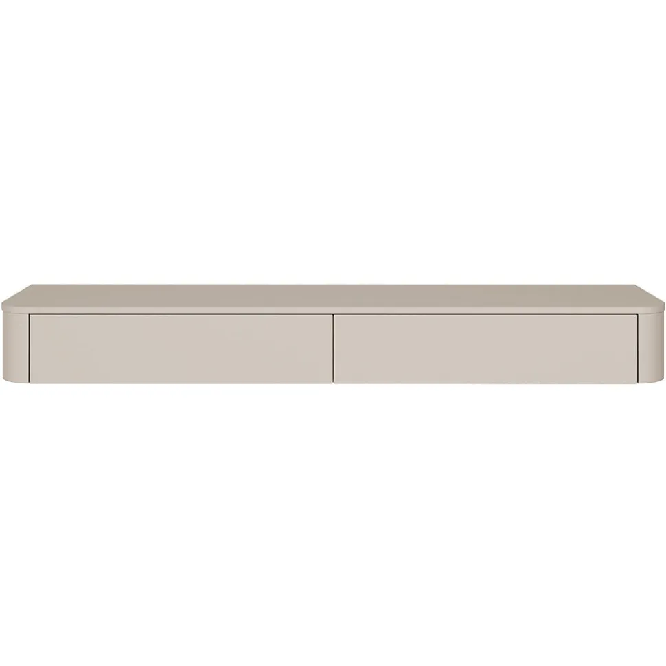 Meuble TV mural gris cachemire 175 cm LUVIO SLIM