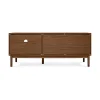 Meuble TV NOLAN couleur bois de noyer style scandinave