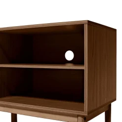 Meuble TV NOLAN couleur bois de noyer style scandinave