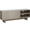 Meuble TV rectangulaire 2 portes L160 cm beige Oviala