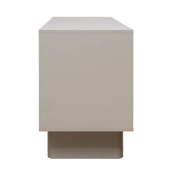 Meuble TV rectangulaire 2 portes L160 cm beige Oviala