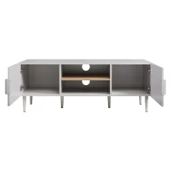 Meuble TV Starvili avec 2 portes 120 x 40 x 45 cm beige en.casa