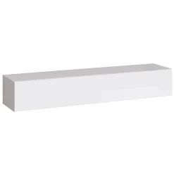 Meuble TV suspendu 180 cm Blanc Collection SWITCH Finitions brillantes Design moderne