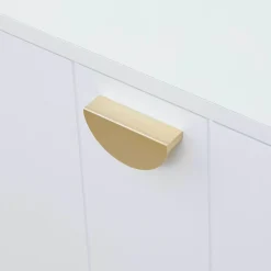 Meuble TV suspendu 160 cm moderne blanc Oviala