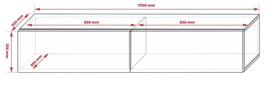 Meuble TV Suspendu, 170 X 34 X 32 Cm, Chêne Wotan / Blanc Brillant