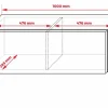 Meuble TV Suspendu, 100 X 34 X 32 Cm, Chêne Wotan