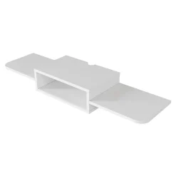 Meuble TV Tar mural 115 x 30 x 16 cm blanc en.casa