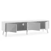 Meuble Tv Telmo 4 portes couleur Blanc 160 cm