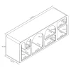 Meuble TV Vaagaa 140 x 40 x 48 cm blanc en.casa