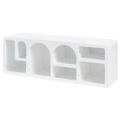 Meuble TV Vaagaa 140 x 40 x 48 cm blanc en.casa
