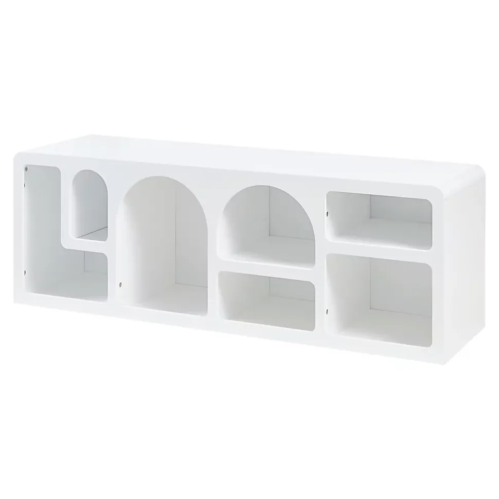 Meuble TV Vaagaa 140 x 40 x 48 cm blanc en.casa