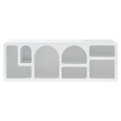 Meuble TV Vaagaa 140 x 40 x 48 cm blanc en.casa