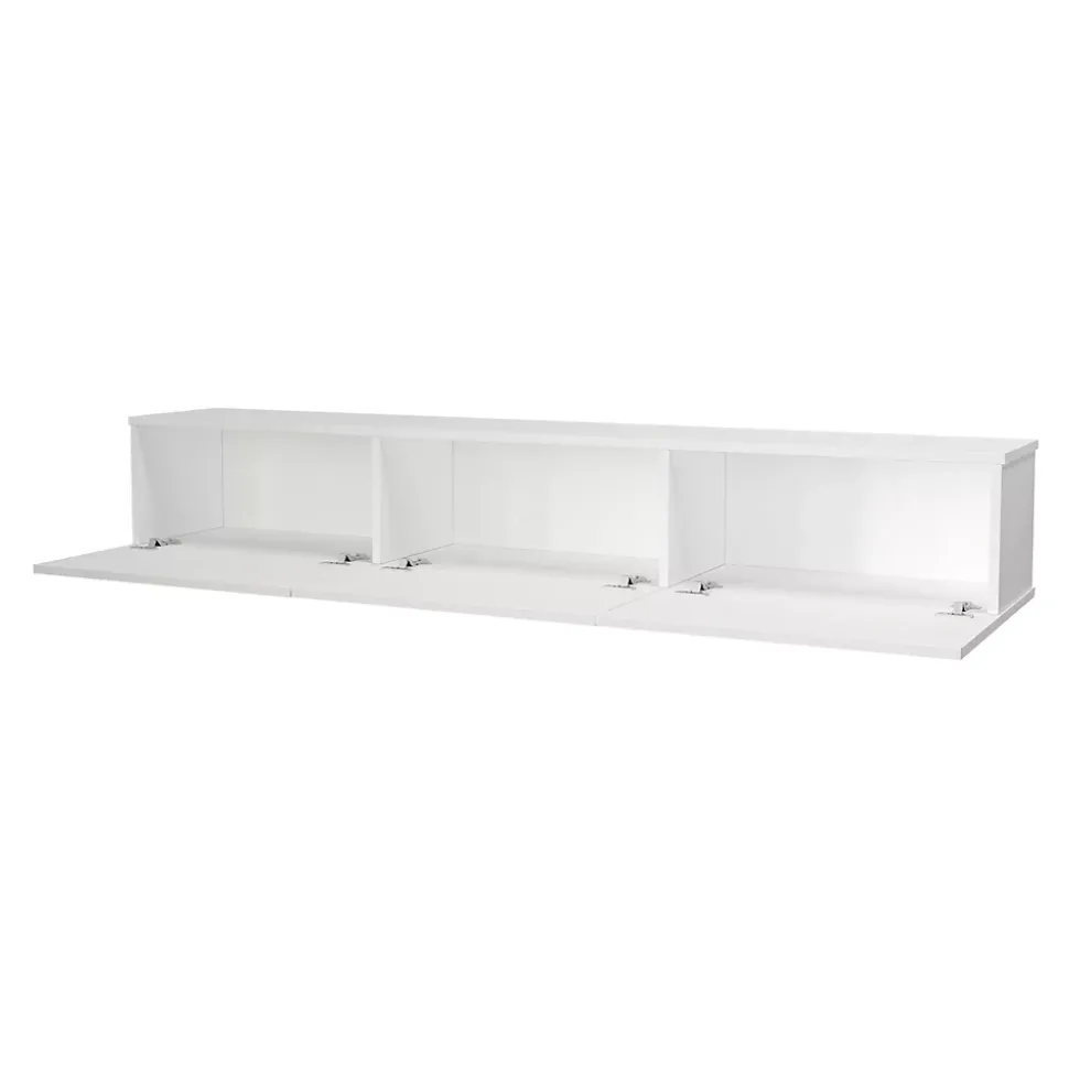Meuble TV Vihti 180 x 31 x 29,5 cm blanc en.casa