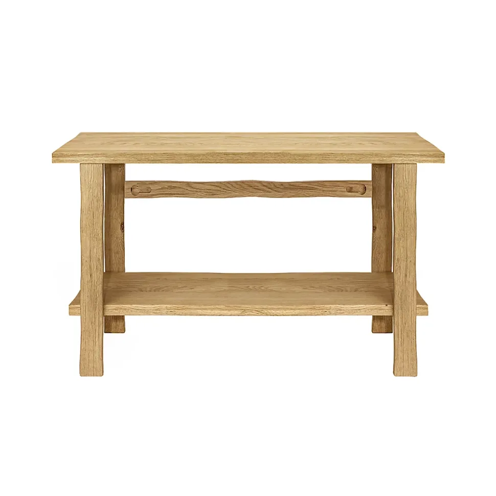 Meuble vasque en chêne massif vieilli l.140 x H.78 x P.50 cm, Homesight Taby