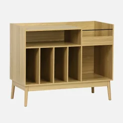 Meuble vinyle vintage décor bois. Dune. L 100 x l 48 x H 81.5cm