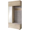 Minio go for it, Armoire TOKAT couleur chêne sonoma / panneaux gris