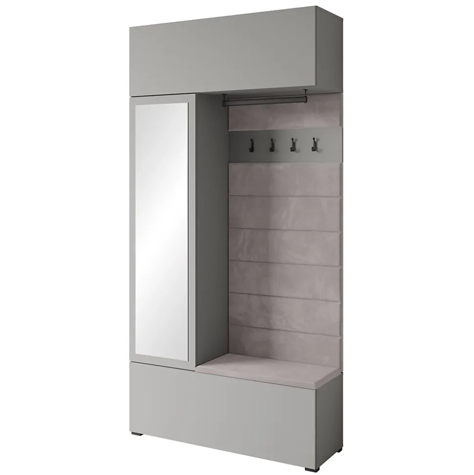 Minio go for it, Armoire TOKAT couleur gris Pallad / panneaux gris