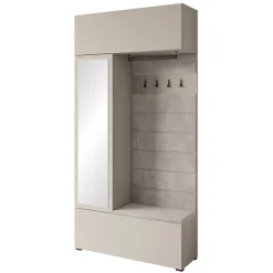 Minio go for it, Armoire TOKAT couleur beige cachemire / panneaux beiges