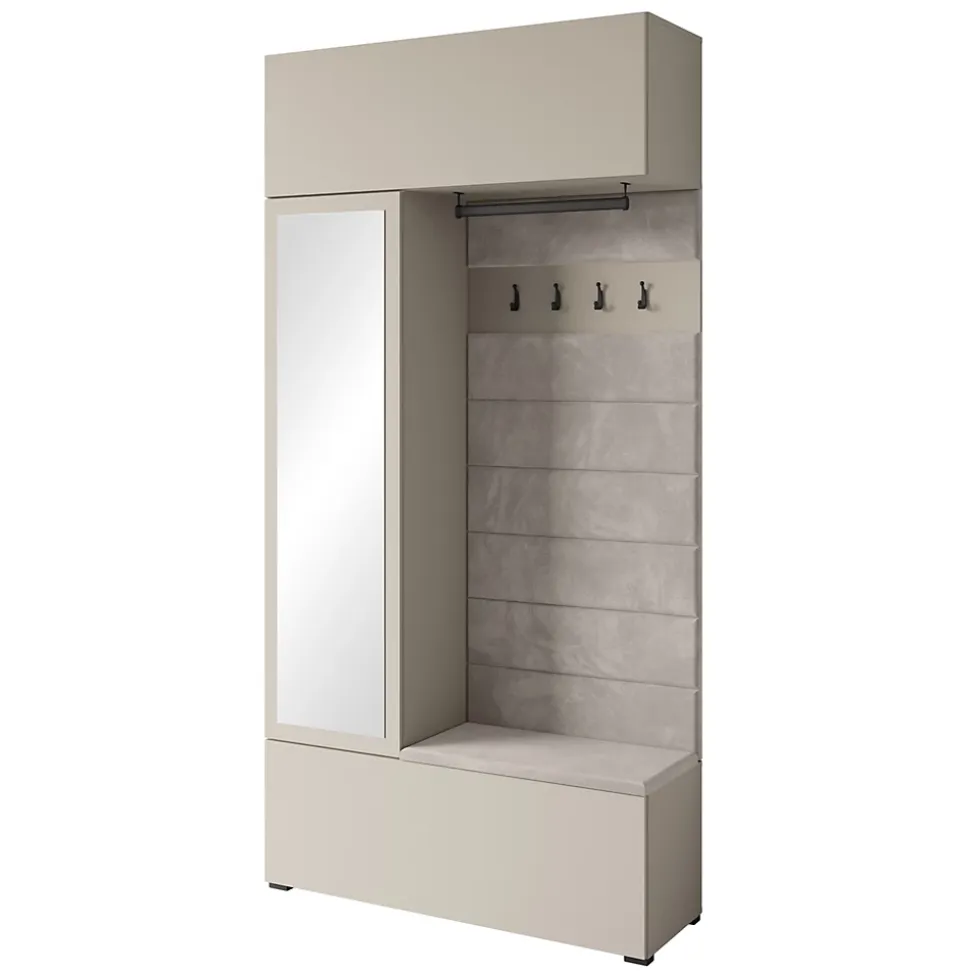 Minio go for it, Armoire TOKAT couleur beige cachemire / panneaux beiges