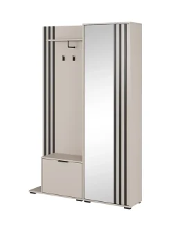 Minio go for it, Ensemble vestiaire NEL, avec miroir, 131 cm, cachemire