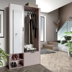 Minio go for it, Ensemble vestiaire MILO UNI 100 cm, avec miroir, Cashmere