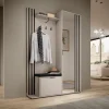 Minio go for it, Ensemble vestiaire NEL, avec miroir, avec siège tapissé, 131 cm, cachemire