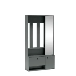 Minio go for it, Ensemble vestiaire PORTO UNI 100, avec miroir, Green Stone