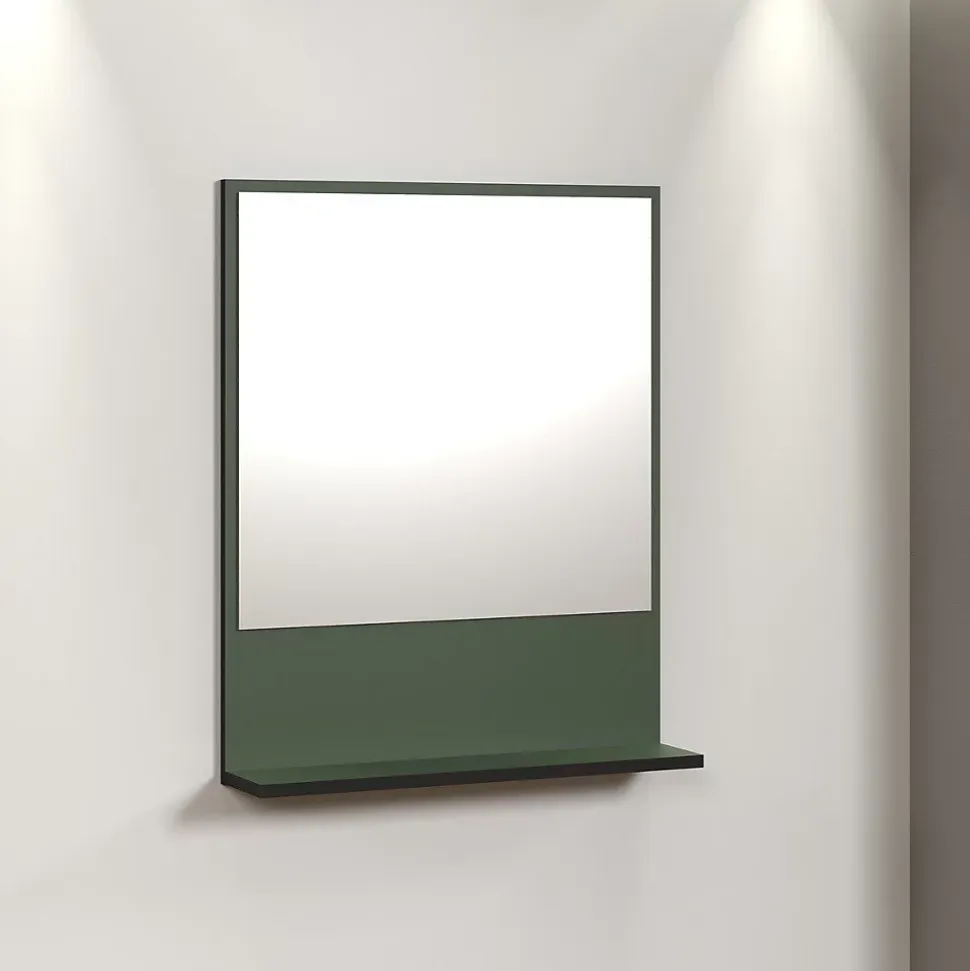 Miroir mural avec 1 tablette L60 cm - PUREBLISS