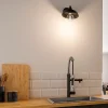 Mitigeur de cuisine avec douchette noir et chrome H.48 cm, Cooke & Lewis Bilbrough