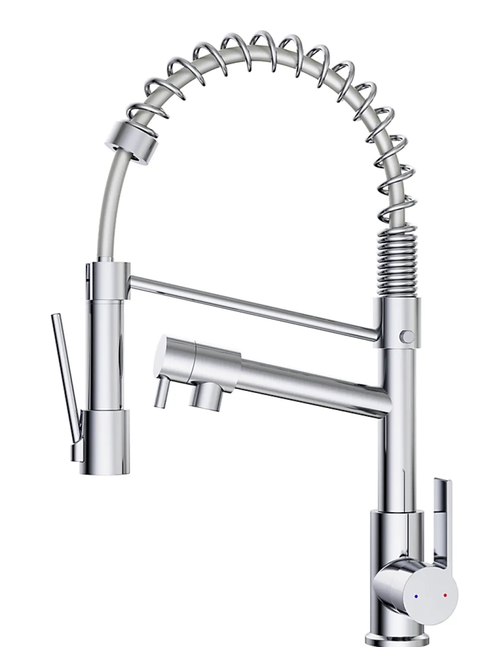 Mitigeur de cuisine chromé avec douchette Essebagno Hotto