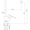 Mitigeur de cuisine chromé EsseBagno Moka
