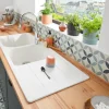 Mitigeur de cuisine chromé avec douchette GoodHome Zanthe
