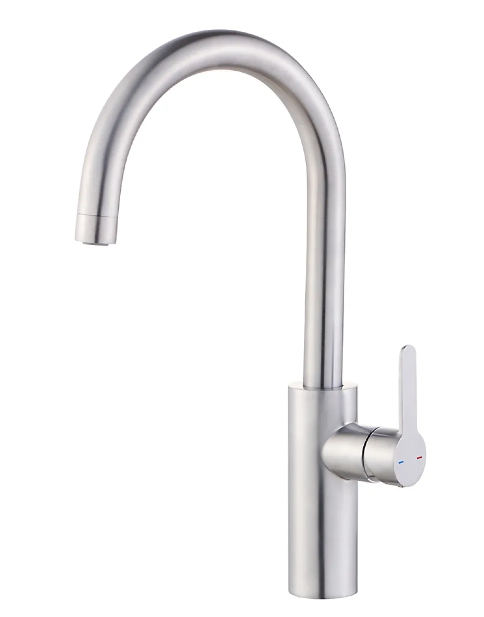 Mitigeur de cuisine effet inox brossé GoodHome Zanthe