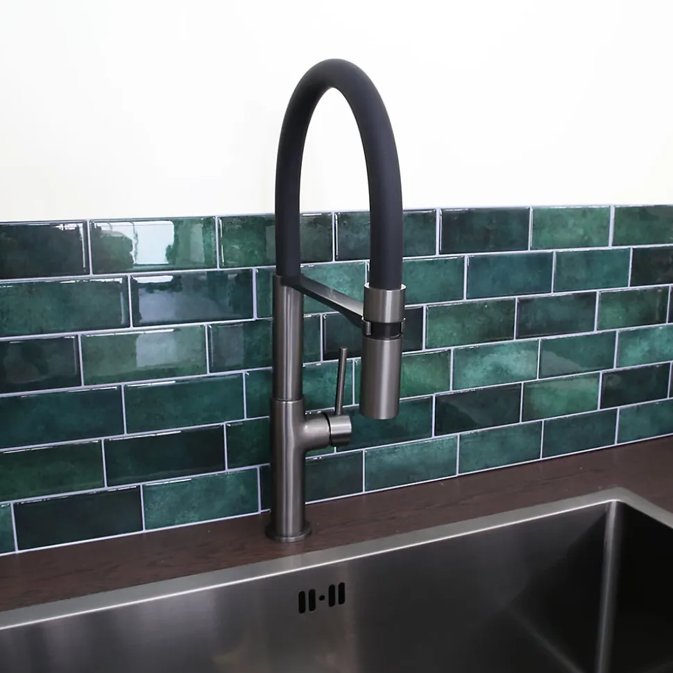 Mitigeur de cuisine gun métal avec douchette EsseBagno Magnet