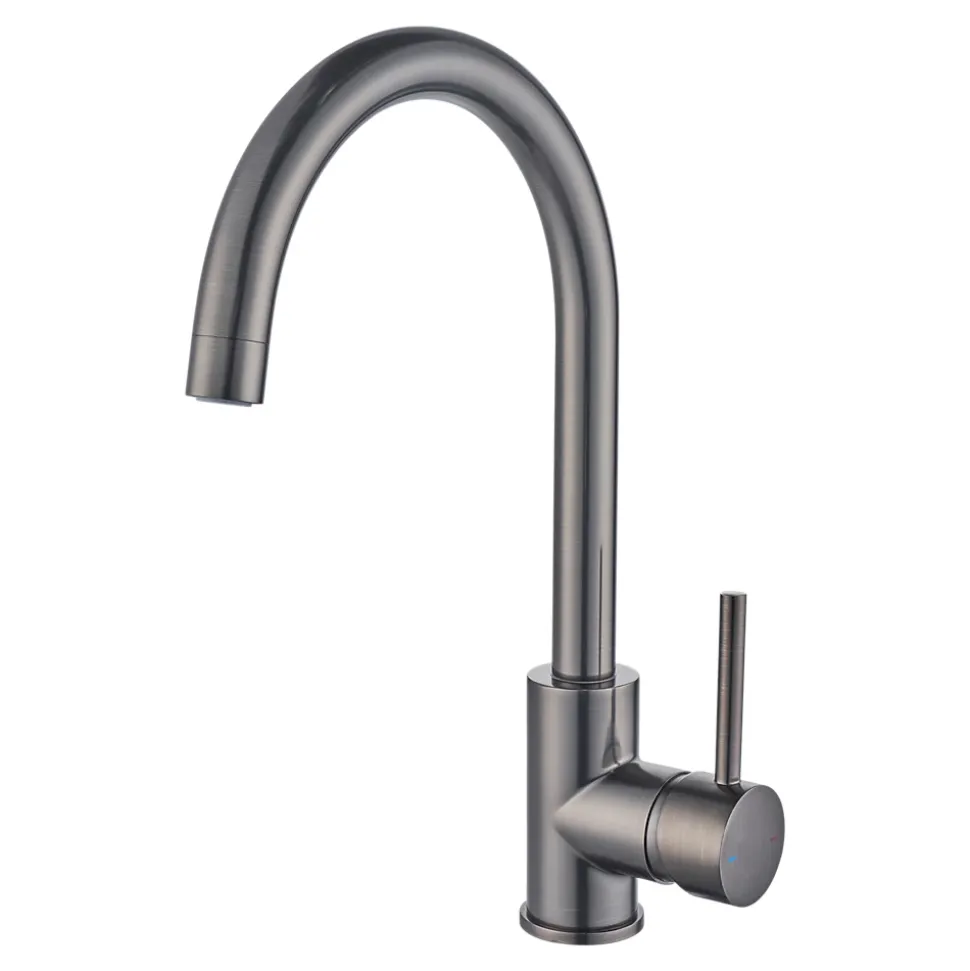 Mitigeur haut de cuisine Katiki Cooke & Lewis H. 33,5 cm effet titane