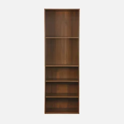 Module dressing avec 5 étagères. couleur noyer. panneaux stratifiés