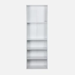 Module dressing avec 5 étagères. blanc. panneaux stratifiés