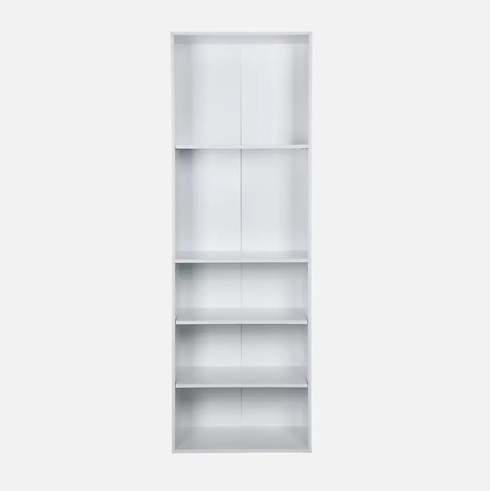 Module dressing avec 5 étagères. blanc. panneaux stratifiés