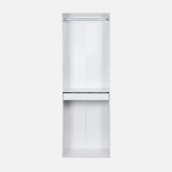 Module dressing avec penderie et porte-pantalons. blanc. panneaux stratifiés
