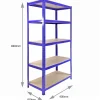 Monster Racking - Lot de 3 Rayonnages T-Rax en Acier Bleu 90cm x 45cm x 180cm & Connecteurs de Baies