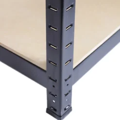Monster Racking - Lot de 3 Rayonnages T-Rax en Acier Sans Boulons Noirs 90cm x 45cm x 180cm