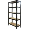 Monster Racking 6 Rayonnages T-Rax en Acier Sans Boulons Noirs 75cm x 30cm x 150cm