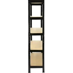 Monster Racking 6 Rayonnages T-Rax en Acier Sans Boulons Noirs 75cm x 30cm x 150cm