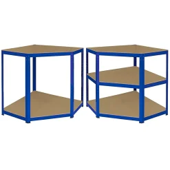 Monster Racking 1 Rayonnage d'Angle T-Rax et 2 Rayonnages T-Rax, Bleus