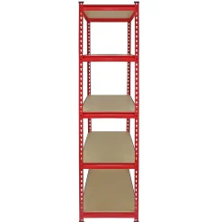 Monster Racking 10 Rayonnages Z-Rax en Acier Sans Boulons Rouges 90cm x 183cm x 45cm
