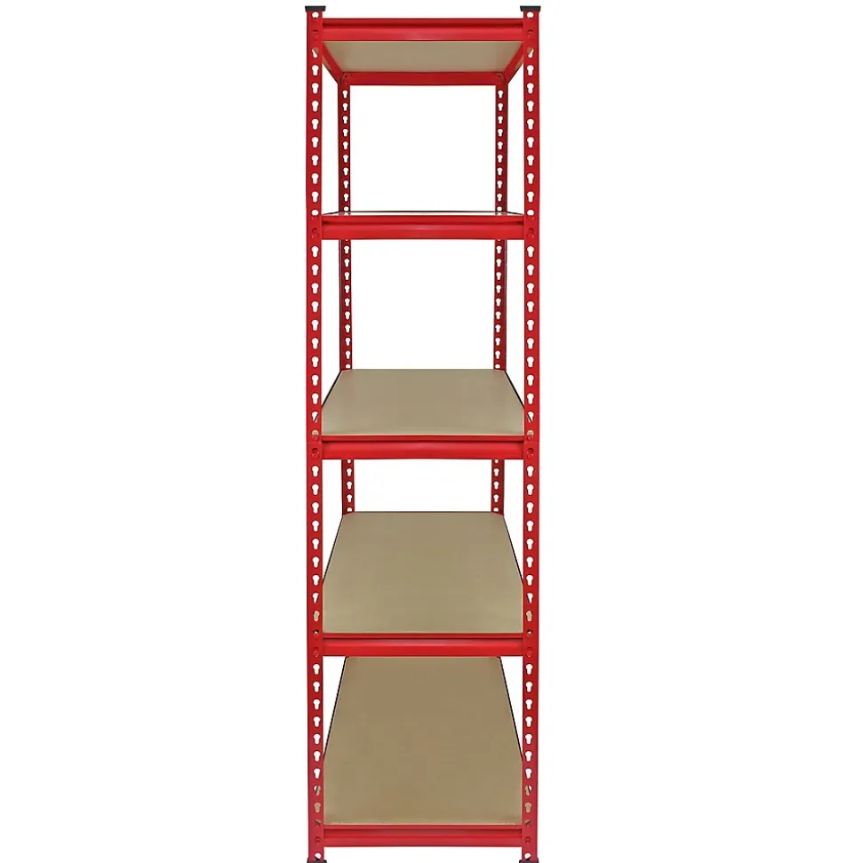 Monster Racking 10 Rayonnages Z-Rax en Acier Sans Boulons Rouges 90cm x 183cm x 45cm