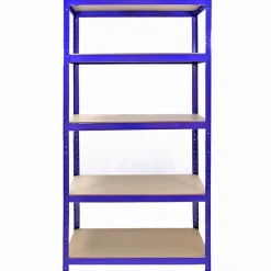 Monster Racking 5 Rayonnages T-Rax en Acier Sans Boulons Bleus 90cm x 45cm x 180cm