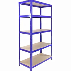 Monster Racking 10 Rayonnages T-Rax en Acier Sans Boulons Bleus 90cm x 45cm x 182,5cm