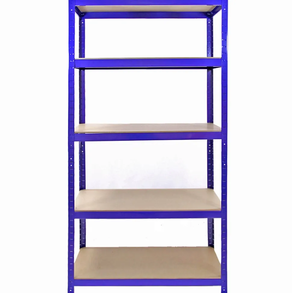 Monster Racking 10 Rayonnages T-Rax en Acier Sans Boulons Bleus 90cm x 45cm x 182,5cm